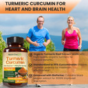 Turmeric Curcumin With Black Pepper Extract (Bioperine) & Organic Turmeric Vegan Joint Support Supplement. Extract 95% Curcuminoids 1965Mg Supplement For Healthy Joints & Immune Support. 180 Capsules
