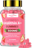 Urolithin A Supplement Gummies 500Mg:Urolithin A+ Supplement For Healthy Aging Antioxidants And Mitochondrial Support,Non-Gmo Vegan Friendly(60 Count)