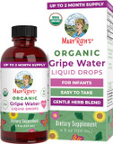 Usda Organic Gripe Water For Babies By Maryruth'S | Herbal Blend For Little Tummies | Baby Essentials | For Newborns | Ginger Root | Fennel Seed | Dill Seed | Vegan | 4 Oz | 30-60 Servings