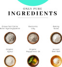 VanmanS - Mint And Bone Tooth Powder Toothpaste - Remineralizing Tooth Powder With Cattle Bone Derived Hydroxyapatite, Bentonite Clay, Peppermint Oil And Baking Soda - 2.5 Oz