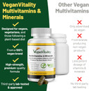 Vegan Vitality Lion'S Mane X General Health Combo Bundle - 6 Months Lion'S Mane And Multivitamins