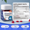 Vev 14-In-1 Magnesium Complex Gummies  With Ashwagandha, L-Theanine, D3 & Zinc  Cortisol Supplements For Women  90 Sugar-Free Vegan Magnesium Glycinate Complex Gummies