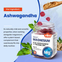 Vev 14-In-1 Magnesium Complex Gummies  With Ashwagandha, L-Theanine, D3 & Zinc  Cortisol Supplements For Women  90 Sugar-Free Vegan Magnesium Glycinate Complex Gummies