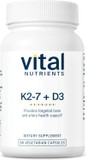 Vital Nutrients Vitamin D3 + K2 | 2000 Iu | Vitamin D3 K2 Supplement | Vitamin D Complex For Healthy Calcium Levels, Muscle & Bone Health | Gluten, Dairy, Soy Free | 120 Capsules