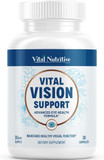 Vital Vision Support  Eye Health Supplement With Vitamin A, Lutein, Beta Carotene & Antioxidants  Eye Vitamins Support Hydration & Oxidative Stress -30 Days Serving