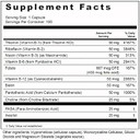 Vitamin B Complex Dietary Supplement - 100 Vegetable Capsules - For Overall Health