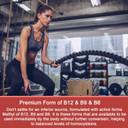 Vitamin B Complex Gummies, Vegan Vitamin B Gummies With 2000 Mcg Methyl B12, Methyl Folate | Plus Choline + Inositol, Vitamin C + Zinc For Supports Energy, Mood, Immune, Healthy Hair, Skin - 60 Cts