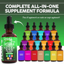 Vitamin B Complex Liquid Drops | Thiamine B1, B6, B2, B3, B4, B5, B7 B9, B12, Niacinamide, Paba, Choline Inositol Taurine Probiotics Beet Root Spirulina - Plant-B Vitamin Supplements - Clean Nutra (2)
