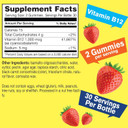 Vitamin B12 1000Mcg Sugar Free Gummies | Dietary Supplement | For Energy And Metabolism Support | Strawberry Flavor | 60 Count