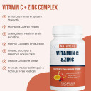 Vitamin C 1000Mg With Zinc, Rose Hips And Citrus Bioflavonoids, Immune Support Supplement Antioxidants Protection, 120 Capsules