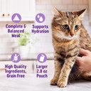 Wellness Appetizing Entrées Flaked Adult Wet Cat Food, Natural, Protein-Rich, Grain Free, 2.8 Ounce Pouch, 8 Pack (Tuna & Cod Recipe)