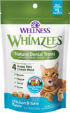 Whimzees Wellness Cat Dental Treats, Natural Chews, Chicken And Tuna Flavor, (2 Ounce Bag)
