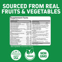 Whole Food Multivitamin For Adults | Multivitamins For Men & Women | Superfoods, Real Raw Veggies, Fruits, Vitamin E, A, B Complex | Vegan Non-Gmo 120 Vegetarian Capsules