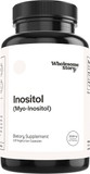 Wholesome Story Myo-Inositol Supplement | Inositol Powder Capsules | Myoinositol | 2000Mg Per Serving | 500Mg Per Capsule | Male And Female Fertility Supplement | Vitamin B8 | 120 Capsules