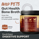Wild Foods Dog Bone Broth Powder  100% Natural & 16Oz Us Made Bone Broth For Dogs Support Digestion, Gut & Joint Health  Non Fillers Rich In Gelatin, Glutamine & Proline