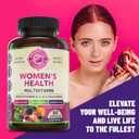 Womens Daily Multivitamins & Pure Saffron Extract Bundle (One Bottle Each). Collectively Supports Holistic Wellness, Boosted Energy, Uplifted Mood. Usa Made
