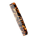 Zeus Large 7.5 Beard & Mustache Comb, 2-In-1 Handmade Saw-Cut Mustache & Beard Comb (Tortoiseshell) C12