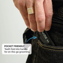 Zeus Mustache Wax & Folding Mustache Comb Grooming Set For Men  Folding Mustache Comb & Natural Mustache Wax To Tame, Nourish Facial Hair