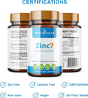 Zinc7 Daily Immune Support (50Mg): Triple Action Zinc Complex For Deep Sleep, Mental Clarity & Strong Immunity | Natural Energy, Hormone & Metabolism Support | 60 Vegan Capsules