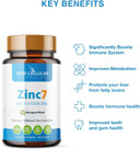 Zinc7 Daily Immune Support (50Mg): Triple Action Zinc Complex For Deep Sleep, Mental Clarity & Strong Immunity | Natural Energy, Hormone & Metabolism Support | 60 Vegan Capsules