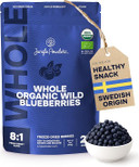 Wild Blueberry Powder Organic  Bag USDA Certified & 3rd Party Lab Tested - Antioxidant Rich Smoothies Freeze Dried Blueberries Organic Blueberry Extract for Baking From Whole Dried Blueberries