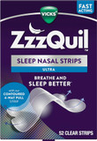 Sleep Nasal Strips, Clear Nasal Strips, Snoring Relief from Nasal Congestion, Works Instantly, Reduces Nasal Congestion for Less Snoring and Better Sleep, Drug Free, 52 Nasal Strips