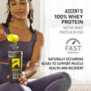 Ascent 100% Whey Protein Powder - Post Workout Whey Protein Isolate, Zero Artificial Flavors & Sweeteners, Gluten Free