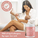 Boobie Body Superfood Protein Shake for Moms, Pregnancy Protein Powder, Lactation Support to Increase Milk Supply, Probiotics, Organic, Diary-Free, Gluten-Free, Vegan - Chocolate Bliss
