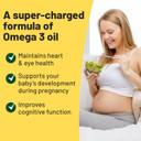 Vegan Vitality Vegan Omega 3 Supplement - 60 Plant Based Algae Oil Soft Gels Essential Fatty Acids with Vegan DHA for Joint, Heart & Immune Support Without EPA