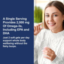 Carlson - Maximum Omega 2000, 2000 mg Omega-3 Fatty Acids Including EPA and DHA, Wild-Caught, Norwegian Fish Oil Supplement, Sustainably Sourced Fish Oil