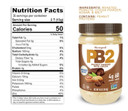 Pb2 Powdered Chocolate Peanut Butter With Cocoa - 4G Of Protein, 90% Less Fat, Certified Gluten Free, Only 50 Calories Per Serving For Shakes, Smoothies, Low-Carb, Keto Diets