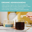 Himalaya Organic Ashwagandha Powder, 45 Day Supply - Herbal Adrenal Support for Stress Relief, Energy Support and Occasional Sleeplessness - USDA Organic, Non-GMO, Vegan, Gluten Free, Flavorless 4 oz