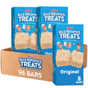 Rice Krispies Treats Crispy Marshmallow Squares, Kids Snacks, Cereal Bars, Original (96 Count)