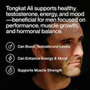 Momentous Tongkat Ali Supplement - Longjack Root Extract Powder for Men & Women - Supports Hormone Balance, Performance, & Mood - Natural Wellness - Informed Sport Certified - 400 mg - 30 Servings