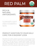 velona USDA Certified Organic Red Palm Oil 1 Gallon / 128 Fl Oz | Food and Cosmetic Grade | in jar | Extra Virgin, Cold Pressed | Skin, Face, Body, Hair Care