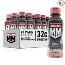 Muscle Milk Pro Advanced Nutrition Protein Shake, Slammin' Strawberry, 11.16 Fl Oz (Pack of 12), 32g Protein, 1g Sugar, 16 Vitamins & Minerals, 5g Fiber, Bottled Liquid, Gluten Free