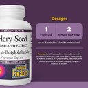 Celery Seed Extract by Natural Factors, Herbal Supplement for a Healthy Circulatory System, 60 Capsules