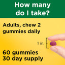 Nature Made High Absorption Magnesium Citrate 200 mg per serving, Magnesium Supplement for Muscle, Nerve, Bone and Heart Support, 60 Magnesium Gummies, 30 Day Supply