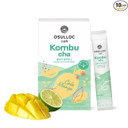 OSULLOC Kombucha Tea Calamango (Calamansi & Mango Blending), Sparkling Powdered Mix Beverage, No added sugar, 10 Sticks, 1.76oz