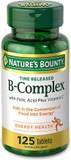 Nature's Bounty, B-Complex, Time Released, 125 Coated Tablets