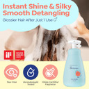 GOONGBE Kids' Detangling Shampoo - Silky Shine for Frizzy Tangle-Prone Hair – Silicone-Free Low pH with Silk Protein & Macadamia Oil – Tear-Free Tested, 25 Allergen-Free – Korean K-Beauty, 10.1 fl oz