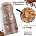 Rapid Fire Ketogenic Creamer With Mct Oil For Coffee Or Tea, Supports Energy And Metabolism, Weight Loss, Ketogenic Diet 8.5 Oz. (20 Servings)