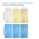 Celeb Luxury Viral Colorwash Color Depositing Shampoo - Semi Permanent Hair Color, Vegan Hair Dyepaster Baby Blue