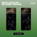 Clairol Natural Instincts Demi-Permanent Hair Dye, 2 Black Hair Color, Pack Of 32 Black