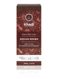 Khadi Medium Brown Natural Hair Color, Plant Based Hair Dye For Lively Warm Cinnamon To Strong, Deep Medium Brown 100% Herbal, Vegan, Ppd & Chemical Free, Natural Cosmetic For Healthy Hair 3.5Ozmedium Brown3.5 Ounce (Pack Of 1)