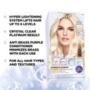 Lã¢ÂOrã£Â©Al Paris Feria Hyper Platinum Advanced Lightening System Hair Bleach With Anti Brass Purple Conditioner, 4.3 Ounce