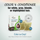 Light Mountain Henna Hair Color & Conditioner, Color The Gray - Dark Brown Hair Dye For Men/Women, 2-Step Chemical-Free, Semi-Permanent Hair Color For White, Gray, And Blonde Hair, 7 Oz (Pack Of 2)Brown/Grey