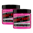 Manic Panic Cotton Candy Pink Hair Dye - Classic High Voltage - (2Pk) Semi Permanent Hair Color - Glows In Blacklight - Bright, Cool-Toned Pink Shade - Vegan, Ppd & Ammonia-Freecotton Candy Pink4 Fl Oz (Pack Of 2)