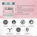 Punky Cotton Candy Semi Permanent Conditioning Hair Color, Vegan, Ppd And Paraben Free, Lasts Up To 35 Washes, 3.5Ozcotton Candy