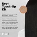 Dphue Root Touch-Up Kit, Black - Two Applications - Permanent Grey Hair Touch Up & Root Cover Up Solution - Low Ammonia, Salon-Quality Creme Hair Color Made In Italyblack